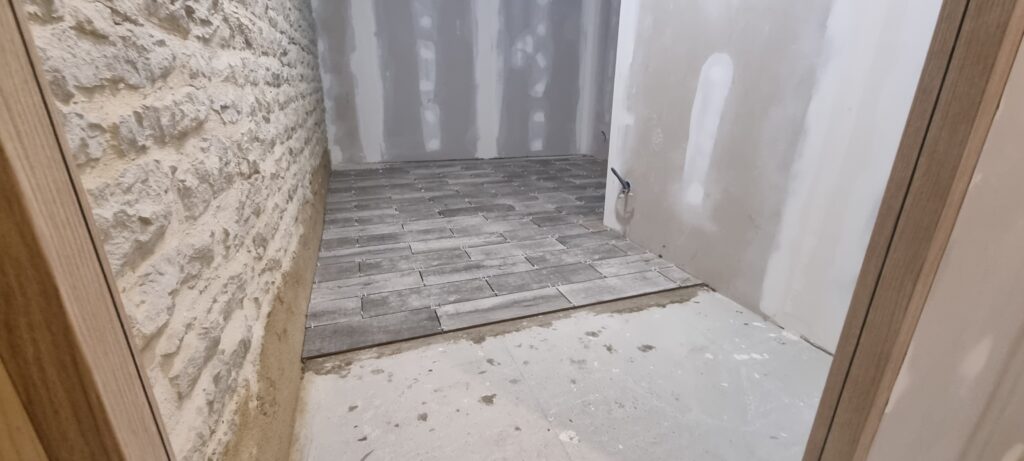 pose carrelage buanderie